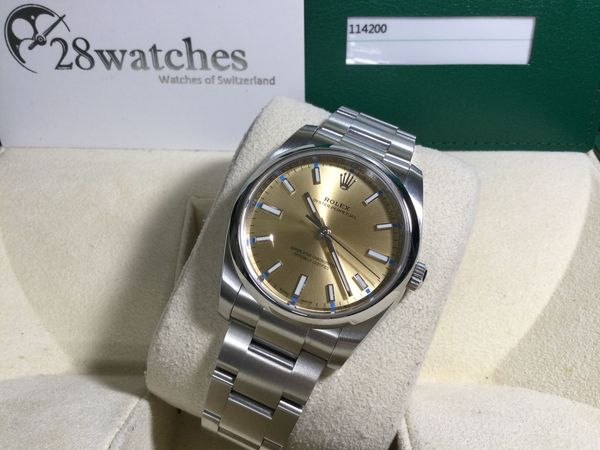 ROLEX OYSTER PERPETUAL 114200-70190-YELLOW