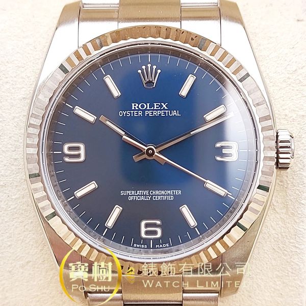 ROLEX OYSTER PERPETUAL 116034-70200-BLUE